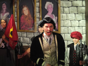 Das historische Spiel von Meierhofer erschreckt das Gespenst. © OVTP / gp