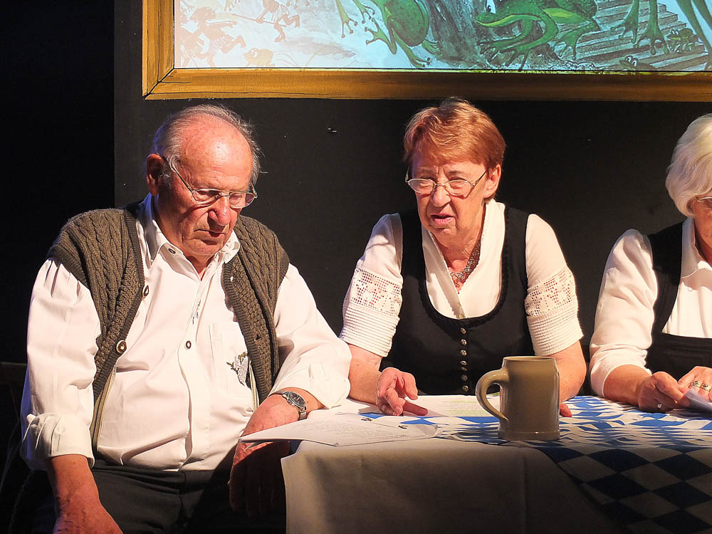 Adon Ziegler mit seiner Frau Helga bei Boarisch Kunterbung 2015 - © OVTP / da