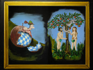 Die Kunstwerke unserer Bühnemaler Richard Zila und Anke Schmidt - © OVTP / gp