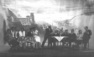 Das älteste noch erhaltene Photo des Theatervereins. Es muss bei den ersten Inszenierungen um 1909 entstanden sein. © StaP