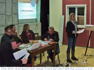 Die alte und neue Vorstandschaft für 2012 - 14 © G. Prantl / OVTP