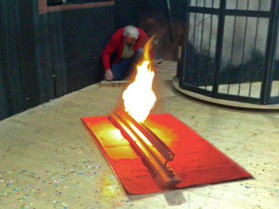 Kontrollierte Flamme © G. Prantl / OVTP