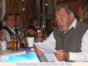 Hinterkünftige Geschichten vom 2. Vorstand Alex Bader © G. Prantl / OVTP