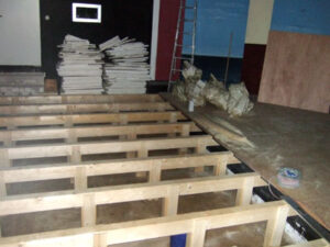 Umbau Probebühne / Zuschauerraum © G. Prantl / OVTP