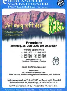 Mehr über den Artikel erfahren Und ewig ruft der Berg …