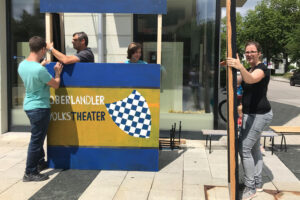 Aufbau des Kasperltheaters