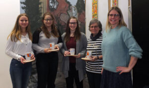 Unsere Neuzugänge: Lena Herting, Jessica Bickel, Rebecca Werner und Anna Maria Stoy-Gsimsl; herzlich willkommen! ©gp/ovtp